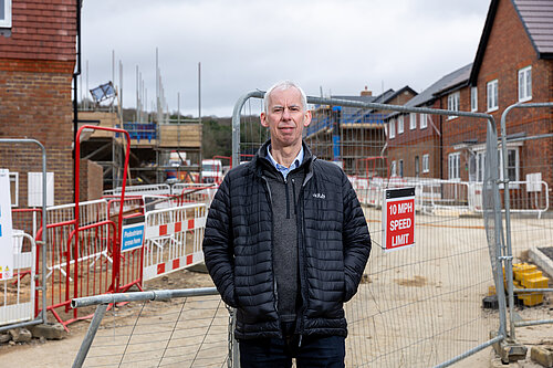 John Milne at Mowbray housing development