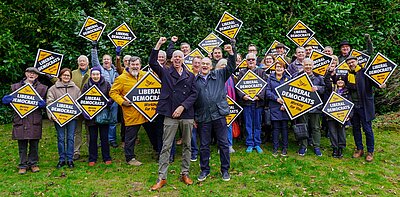 Horsham Lib Dems with Ed Davey