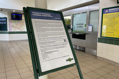 Horsham rail station ticket office